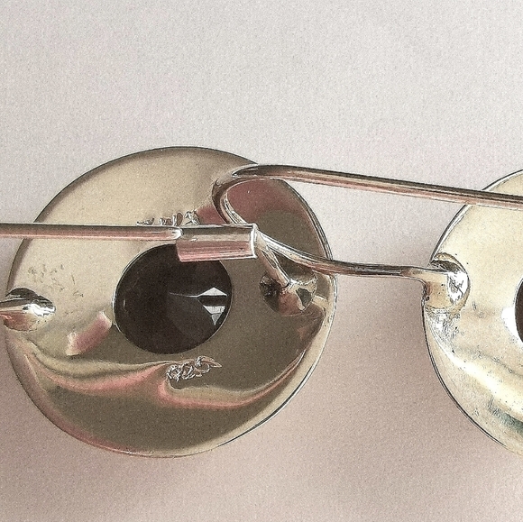 SMOKY topaz quartz drop earrings in Sterling Silver 🆕 - Picture 2 of 5